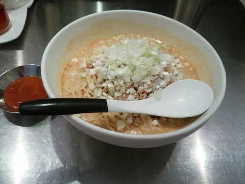 「冷し担担麺(並盛・180g)900円」@高崎はた山の写真