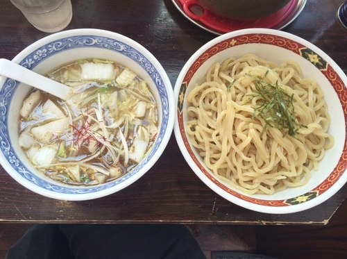 「つけわんたんめん 塩 太麺」@わんたんめんの店 しお福の写真