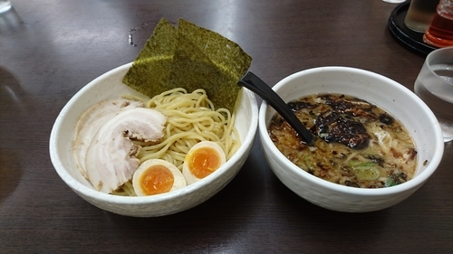 「特製まるきんつけ麺」@関東風とんこつらーめん 五衛門 谷田部店の写真