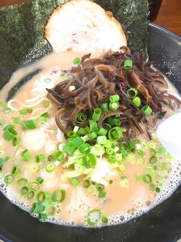 「きくらげ豚骨まる」@博多ラーメン とんこつ家の写真
