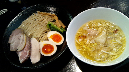 「『塩 特製つけ麺(￥1050)』」@らぁ麺 すぎ本の写真