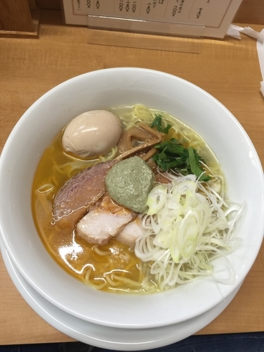 「塩そば 甘海老の和風アメリケーヌ」@中華そば 大井町 和渦の写真