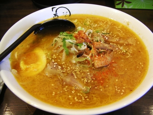 「味噌ラーメン」@らーめん西や 小樽花園店の写真