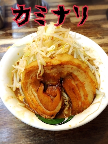 「雷そば（並）（濃厚）¥730」@雷 北松戸本店の写真