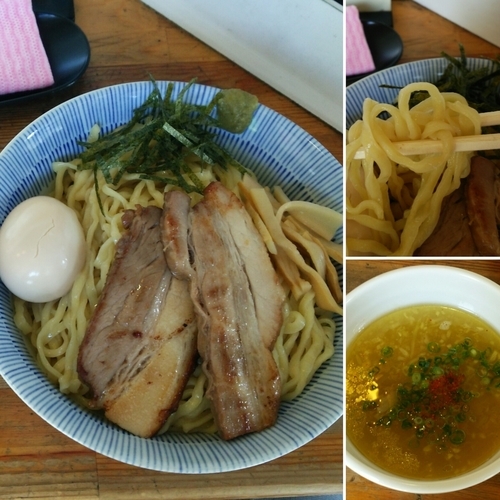 「淡麗塩つけ麺800円 トッピング券特製盛り VIPカード中盛」@塩つけ麺 灯花の写真