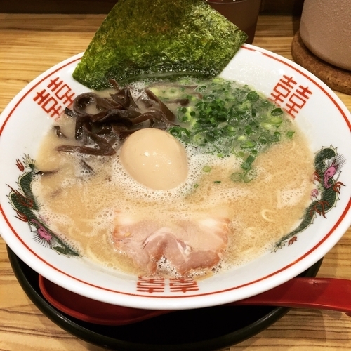 「白潮豚骨＋味玉」@節の写真