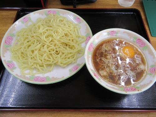 「つけ麺　玉子入り（７００円）」@丸長 つくば店の写真