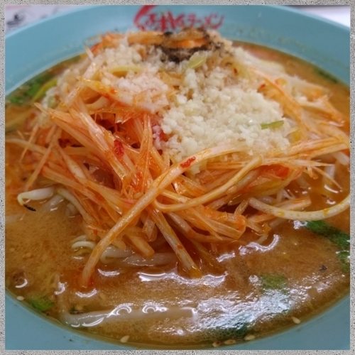 「ネギ味噌ラーメン（ニンニク増し）」@くるまやラーメン 東村山店の写真