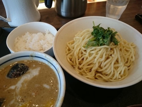 「【限定】グリーンカレーつけ麺(ミニご飯付き)780円」@INOSHOWの写真