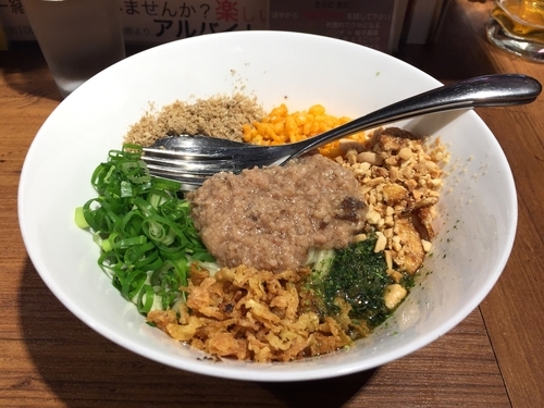 「豚まぜそば」@まぜそば 三ツ星の写真