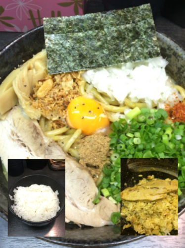 「かれーまぜそば＋ライス小」@二代目 狼煙 ～心～の写真