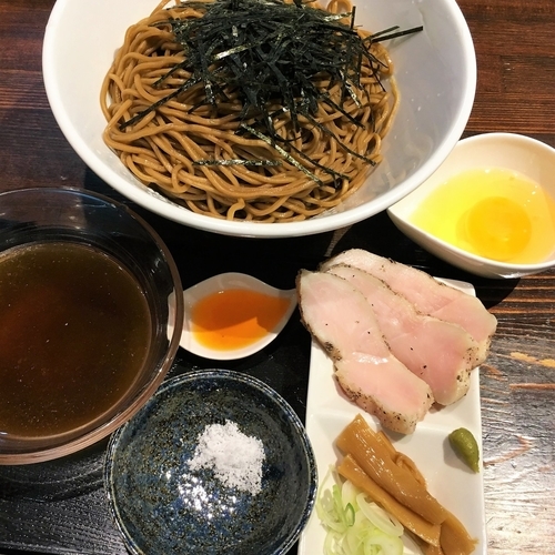 「【限定】ざる中茶そば（大盛）＋生卵」@麺や 蒼 AOIの写真