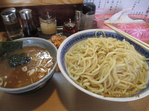 「つけめん大盛 ¥800 ビール中瓶¥550」@中華そば みとやの写真