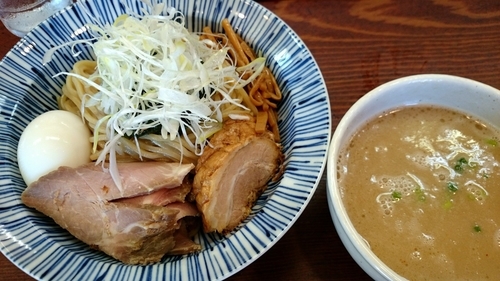 「【限定】生海苔つけ麺（並200g） 850円＋味玉」@良温(Ra-on)の写真