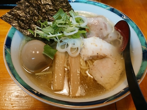 「限定 汐そば＋味玉」@らぁめん 葉月の写真