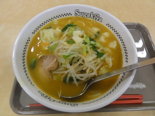 「カレーラーメン」@スガキヤ 高槻イオン店の写真