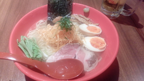 「冷製塩香味麺（900円）+大盛（100円）」@麺屋 翔 品川店の写真