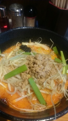 「辛味噌らぁ麺」@麺処さざ波の写真