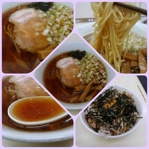 「中華そば＋辛味ご飯」@中華そば ふくみみの写真