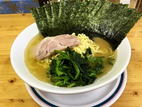 「海苔ラーメン 中1.5玉 (カタメ、オオメ) ¥780」@横浜家系ラーメン 武蔵境つばさ家の写真