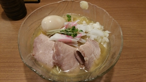 「清涼冷やし煮干しそば(880円)＋味玉＋鯛飯」@鯛塩そば 灯花 本店の写真