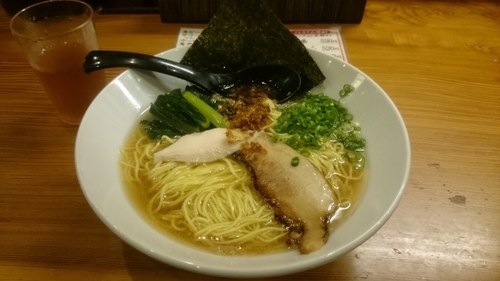 「香味鶏だし醤油らーめん、大盛り」@三代目麺処 「まるは」極 船橋店の写真