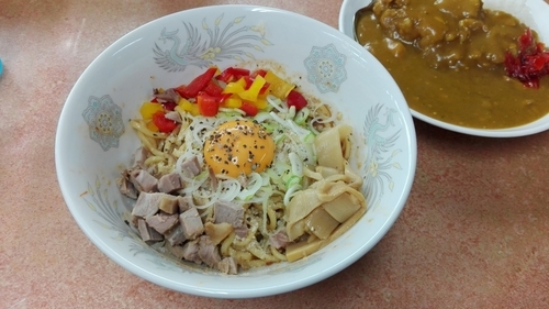 「ピザ油そば」@てんこもりラーメンの写真