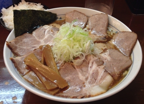 「チャーシューメン(並)＋半ライス(850円＋100円)」@大勝軒直伝 金太郎の写真