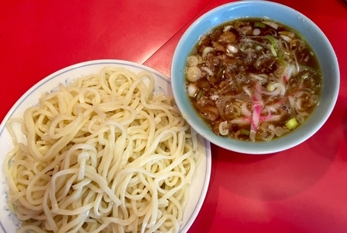 「つけそば 800円＋中盛 50円」@丸長 目白店の写真