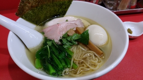 「清湯塩＋玉子」@麺喰屋 澤 江戸川R14号本店の写真