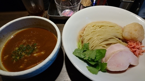 「【火曜日限定】エビ細つけ麺」@つけ麺 一燈の写真