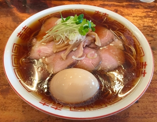 「味玉チャーシュー中華そば 1,050円」@中華そば しば田の写真