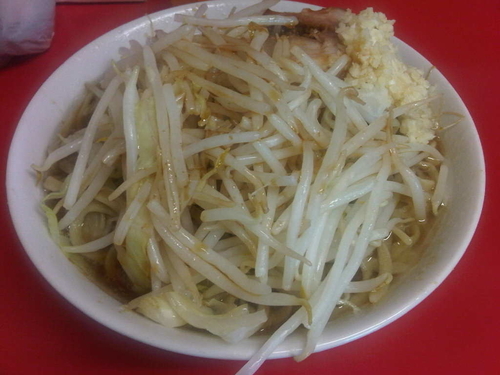 「小ラーメン ニンニクカラメ (700円)」@ラーメン二郎 千住大橋駅前店の写真