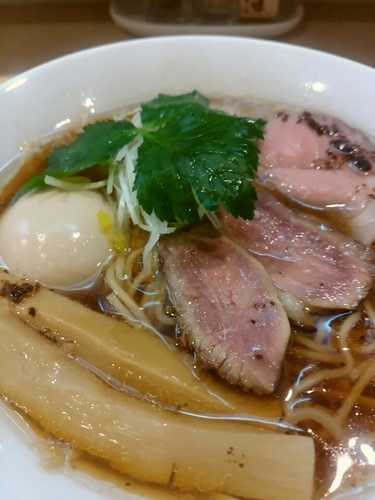 「味玉紀州鴨そば970円」@燃えよ麺助の写真