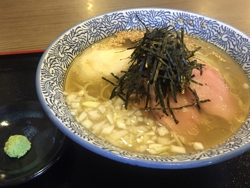 「（夏限定）潮煮干し冷しそば¥818＋追い茶漬けセット¥108」@麺処 いぐさの写真