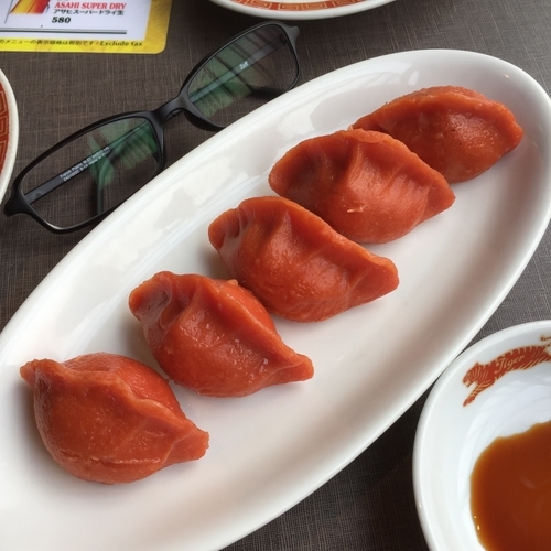 「チーズ・イン 赤いトマト餃子」@タイガー餃子会館 宇田川町店の写真