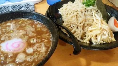 「魚濃醤油黒つけそば850円」@麺屋 味噌一 本店の写真
