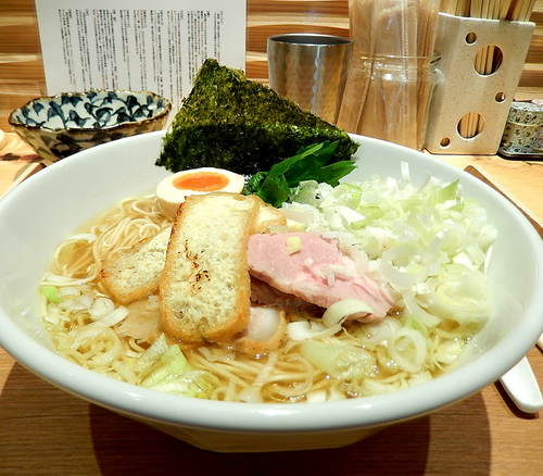 「塩＋葱（1,100円）」@銀座 風見の写真