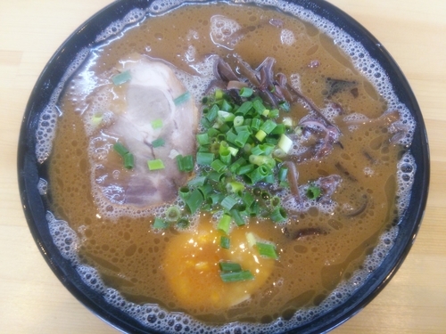 「豚骨ラーメン（ハリガネ）＋替玉（ハリガネ）」@麺心 新井の写真