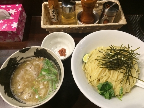 「塩つけめん」@銀座 朧月 目黒処の写真