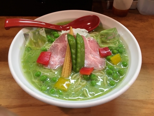 「冷しピースらーめん・大盛り」@めん屋 平右衛門の写真