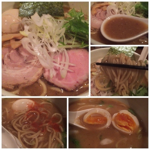 「濃い出汁そば 800円＋味玉100円＋大盛50円」@日本橋 製麺庵 なな蓮の写真