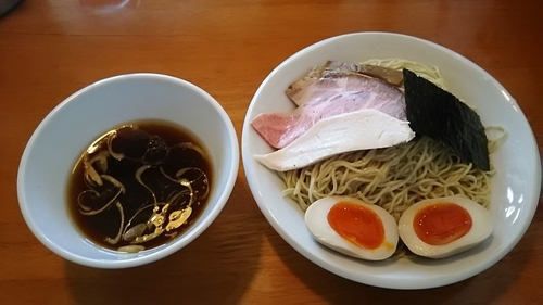 「味玉鶏清湯つけ麺」@らーめん専門 うしおととりの写真