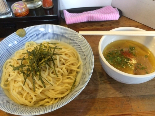 「淡麗塩つけ麺 灯火焼豚飯セット ¥1000」@塩つけ麺 灯花の写真