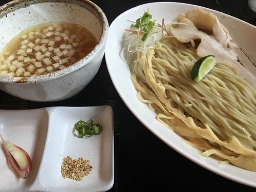 「【季節限定】コーレーグスのえび塩つけ麺880円」@龍のひげの写真