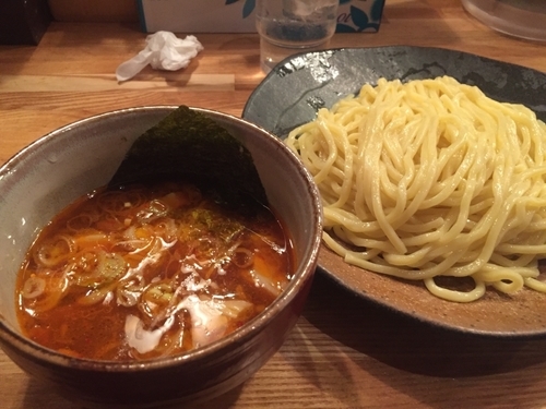 「辛味つけ麺」@つけ麺屋 やすべえ 練馬店の写真