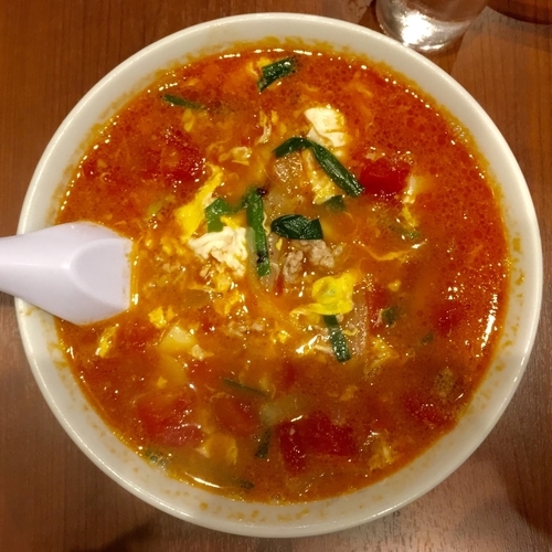 「洋風ラーメンのトマトチータン850円」@宝来軒 三代目の写真