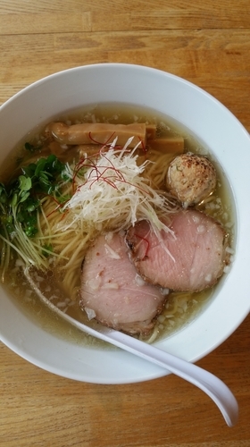 「塩ラーメン」@湖麺屋 Reel Cafeの写真