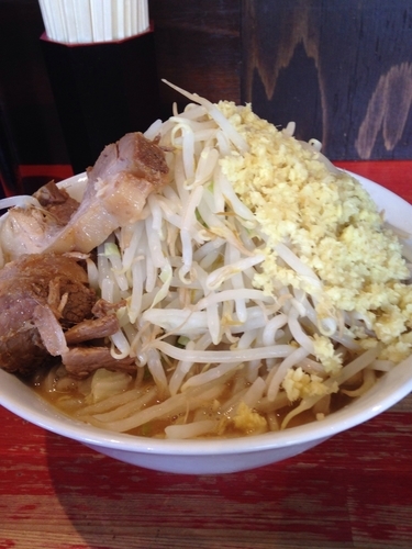 「小ラーメン ショウガ」@ラーメン二郎 会津若松駅前店の写真