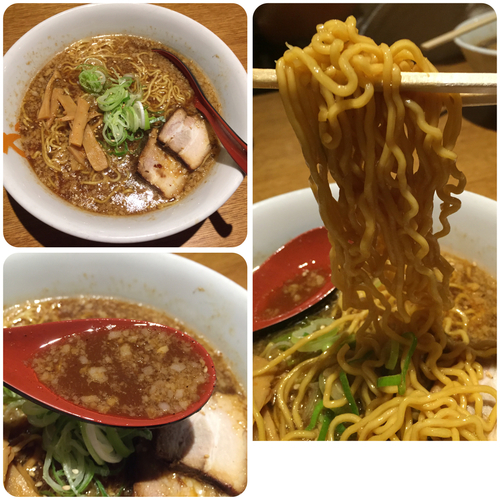 「しょうゆらーめん¥750(背脂増し)」@旭川らーめん かすいの写真